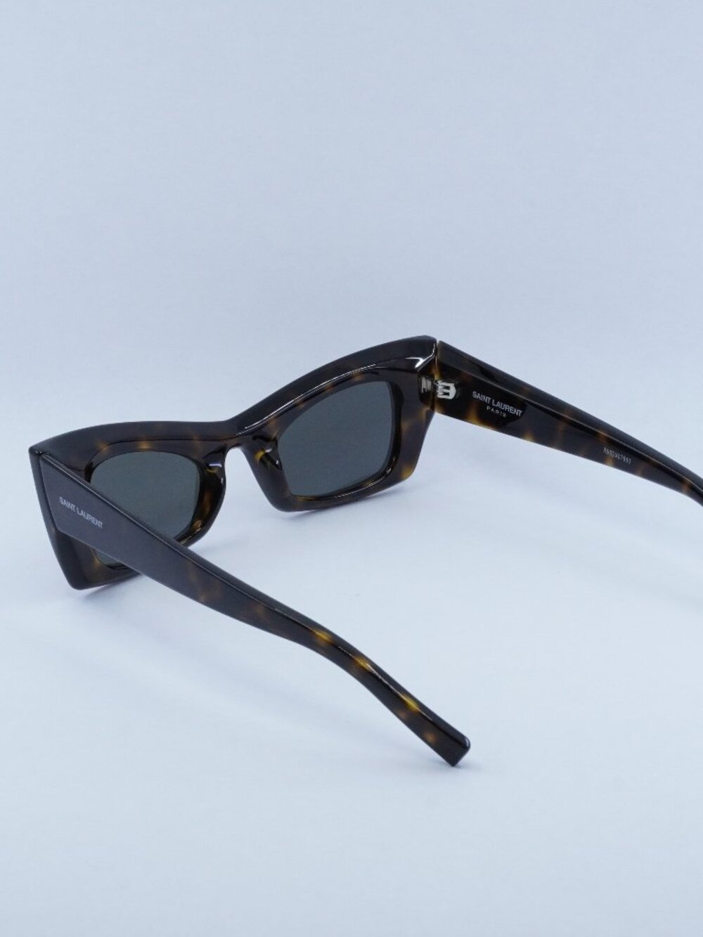 Saint Laurent SL702 002 Sunglasses - Dark Havana Frame, Grey Lenses - Picture 5 of 12